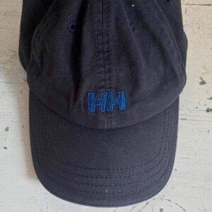 Vintage 90s Helly Hansen HH Logo Adjustable Hat Cap Black